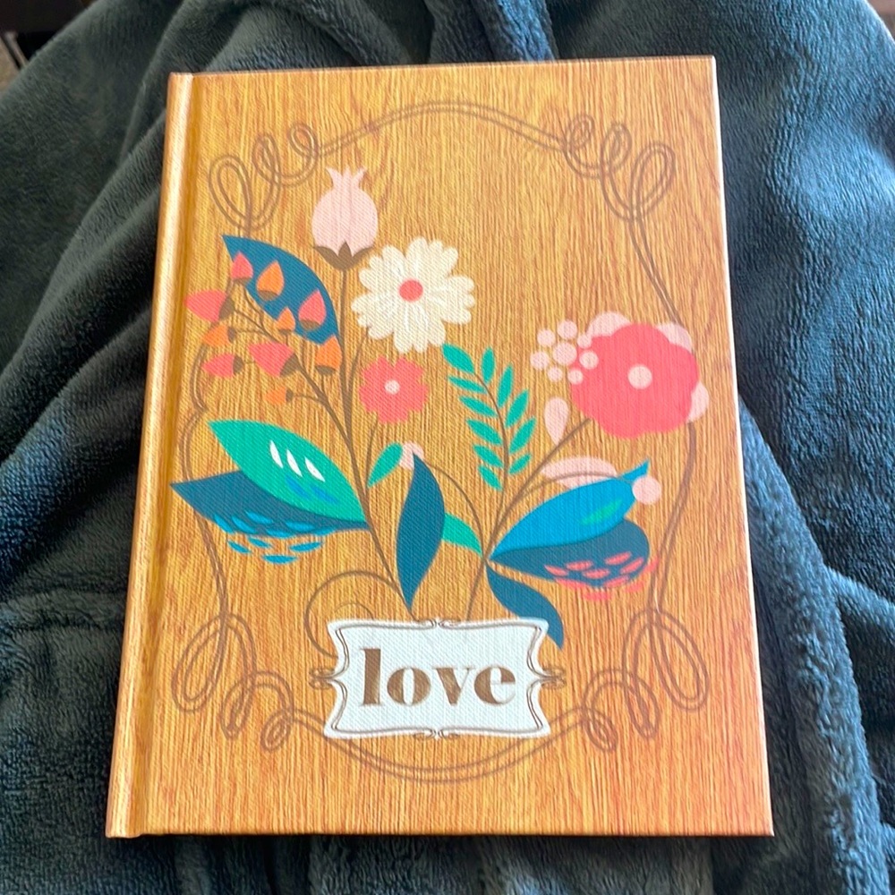 Love Journal with Floral Design NWT